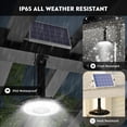 thumbnail image 3 of Luces solares FabStyl de doble cabezal, 3000 lm, IP65, resistentes al agua, 3 of 6