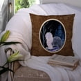 thumbnail image 3 of Carolines Treasures SS8401PW1414 Starry Night Old English Sheepdog Fabric Decorative Pillow, 14Hx14W, multicolor, 3 of 4