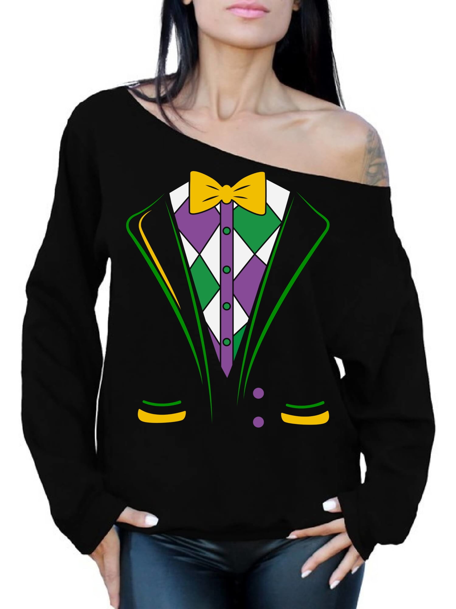 mardi gras sweater