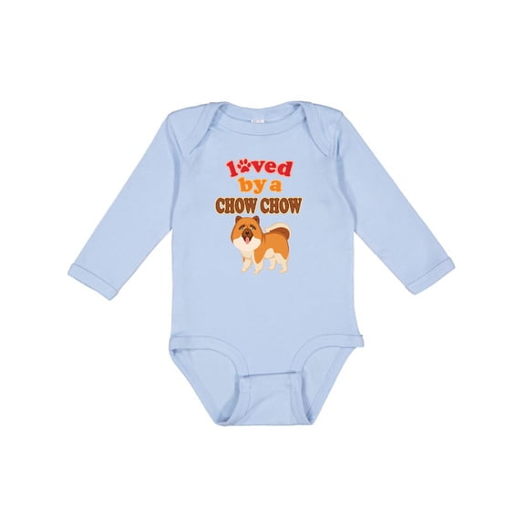Inktastic Chow Chow Dog Lover Gifts Boys or Girls Long Sleeve Baby Bodysuit