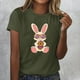 thumbnail image 1 of Xuyuer Easter Tshirt Women Tie Dye Happy Easter Tie Dye Shirts Funny Bunny T-Shirt Rabbit Graphic Short Sleeve Tee Tops Short Sleeved Round Neck Pullover Fashionable, 1 of 4