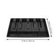 thumbnail image 2 of OUNONA Secure Cash Storage Cashier Drawer Insert Tray Black 1Pcs, 2 of 8