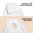 thumbnail image 6 of Adjustable Facial Bed Massage Table Beauty Salon Spa Equipment with Free Tattoo Stool(White), 6 of 18