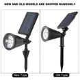 thumbnail image 3 of Lampe solaire d'extérieur 4 LED pour pelouse, jardin, cour, allée (blanc chaud, 2 W), 3 of 4