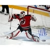 Martin Brodeur Autographed Body Save In Red Jersey 8" x 10" Photograph