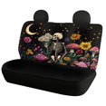 thumbnail image 5 of Psesaysky Car Back Seat Covers for Auto Interior Automotive, Skeleton Floral Mushroom 2 Pack Car Rear Seat Protectors Protects Against Dirt Easy to Install, 5 of 7