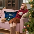 thumbnail image 4 of asddcavvf Blue Christmas Velvet Printed Lumbar Pillow Covers and Sofa Cushion Covers Size Silk Pillowcases Silk Hair Pillowcase Silk Pillowcase for Kids, 4 of 5