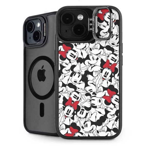 Skinit Disney Minnie Mouse Red Color Pop Face Pattern iPhone 14 Kickstand Case