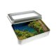 thumbnail image 4 of Decoración de paisaje en miniatura, adorno de escritorio de resina, artesanía hecha a mano con caja de metal. Escena de Emerald Bay, 4 of 9
