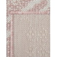 thumbnail image 3 of Unique Loom Outdoor Bohemian Collection Area Rug - Anthro (10' x 13' 1" Rectangle Pink/Ivory), 3 of 6