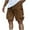 Brown, variant on Gamivast Men's Cargo Shorts Elastic Waistband Drawstring Big and Tall Summer Casual Work Shorts Classic Cargo Stretch Short with Pockets Khaki L Previous History