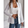 thumbnail image 5 of Spring Temperament Solid Color Long-sleeved One-button Suit For Women, 5 of 7