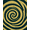 Black, Pattern 2, variant on ODIKA 4' x 6' Machine Washable Non-Slip Area Rug, Op Art Spiral High Traffic Rug, Purple, 455005