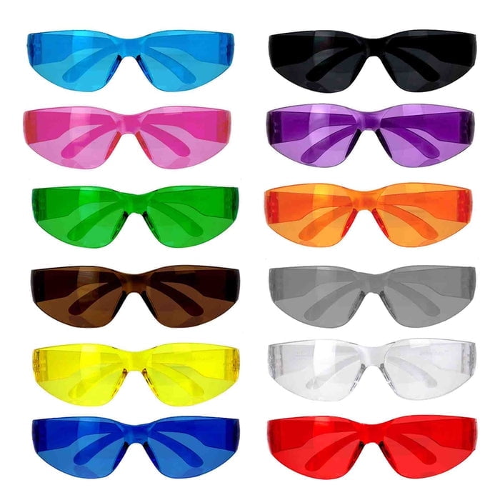 Safety Glasses Variety Pack, 12 Pairs, Multicolor photo 1