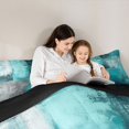 thumbnail image 4 of Homewish Green Gradient Geometric Full Size Comforter Sets,Classic Abstract Artwork Bedding Comforter Set,Black Reversible,3-Piece,1 Comforter and 2 Pillowcases, 4 of 7