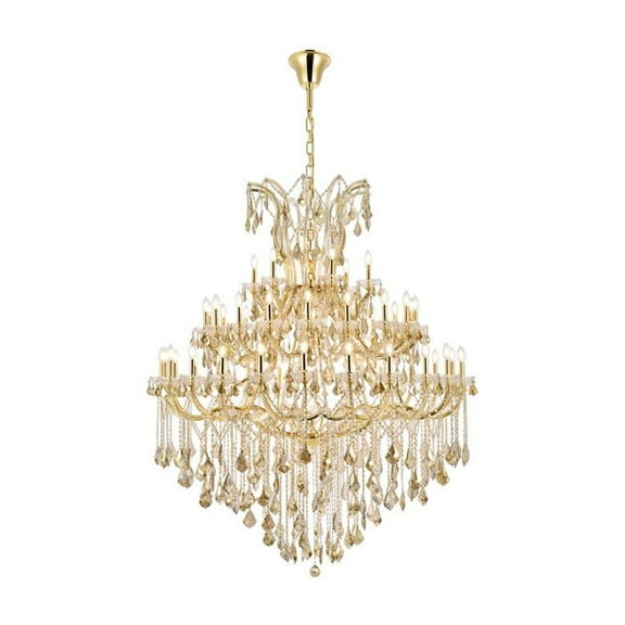 Elegant Lighting Maria Theresa 60" 49 Light Royal Crystal Chandelier