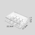 thumbnail image 7 of Egg Holder for Refrigerator Fridge Eggs Organizers Egg Organizer Tray Large Capacity Egg Drawer Egg Container Egg Tray for Countertop Shelf 12 grids, 7 of 7