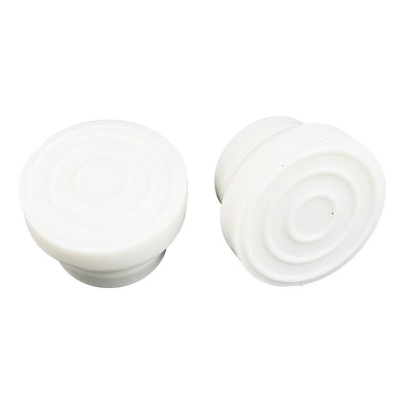 Pool Ladder Bumpers (2-Pack) - Reliable rubber stoppers for a secure fit (white)