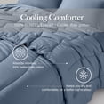 thumbnail image 5 of Modern Threads Blue 100% Tencel 200 Thread Count Adult Comforter, Queen, 5 of 7