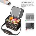 thumbnail image 4 of Lunch Box Pioneer Flower Floral Print Pattern Insulated Lunch Bag for Women Men,Medium Leakproof Lunchbox Cooler Bag Adjustable Strap,10 X 6.7 X 8 Inches, 4 of 6