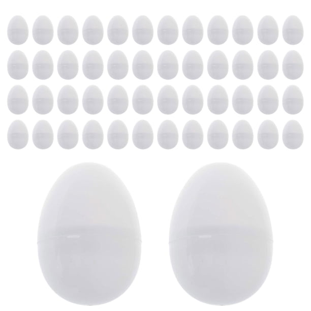 Huevos de Pascua para pintar, juguetes, manualidades, huevos sorpresa, huevos de Pascua blancos para 50 pcs