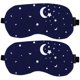 thumbnail image 4 of Breathable Sleep Eye Masks 2Pcs 3D Design For Anyone Seeking Deep Sleep In Travel Indoor Use Cotton Blocks Out Light, 4 of 4