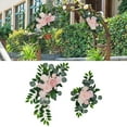 thumbnail image 6 of 2Pcs Swag s Decoration Garland for Wall Lintel Garden pink, 6 of 7