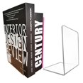 thumbnail image 2 of Acrylic Book Ends - Clear, Decorative, Non-skid (2 pieces, Large), 2 of 5