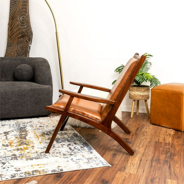 Cognac Stitch Chair by Oxdenmarq for sale at Pamono