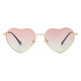 thumbnail image 3 of Gafas de Sol Polarizadas con Forma de Corazón Gleyemor para Mujer Doradas, 3 of 7