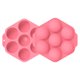 thumbnail image 5 of Inteprter Molde grande de media bola para pastel, molde de silicona para Chocolate, galleta, hielo, caramelo, hornear Herramientas y accesorios para hornear Rosado, 5 of 6