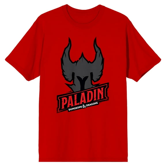 Dungeons & Dragons Paladin Crew Neck Short Sleeve Red Men's T-shirt-Medium