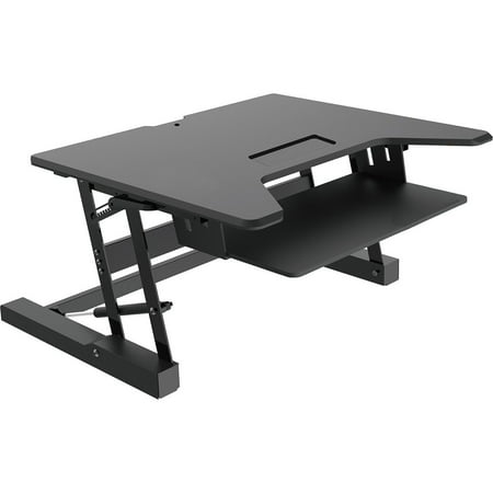 Premium Tabletop Adjustable Height 36 Inch Wide Sit Stand Riser