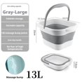thumbnail image 3 of xaoyunyn Folding Foot Bath Bucket with Massage Rollers,Thickened Insulation,Proof Material,Multifunctional Elevated Foot Soaking Basin for Stress Relief, 3 of 5