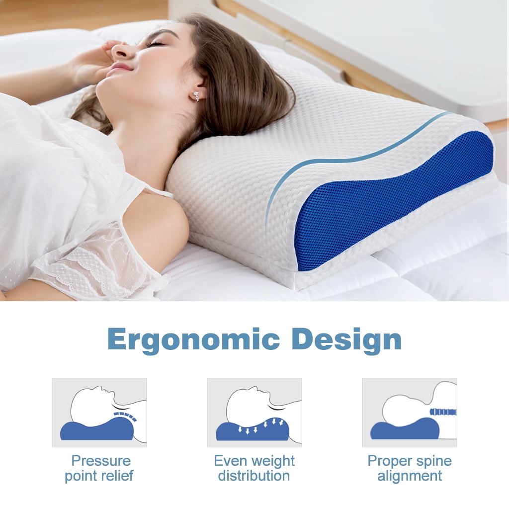Sleepavo Memory Foam Pillow - 10x6x6 Side Sleeper Knee Pillow - Orthopedic  Pillow - Knee Pillow for Side Sleepers 