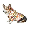 thumbnail image 7 of Fotbe Fall Farm Pumpkin Print Small Dog Sweater Hoodies Pet Grey Hooded Soft Fleece Sweatshirts with Pocket Fall Winter Puppy Cat Sweaters Warm Clothes-X-Large, 7 of 7