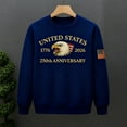 thumbnail image 6 of USA 250th Anniversary Sweatshirt, New Crewneck Hoodie 250th Pullover,Patriotic Long Sleeve Top for Men Women, 6 of 6