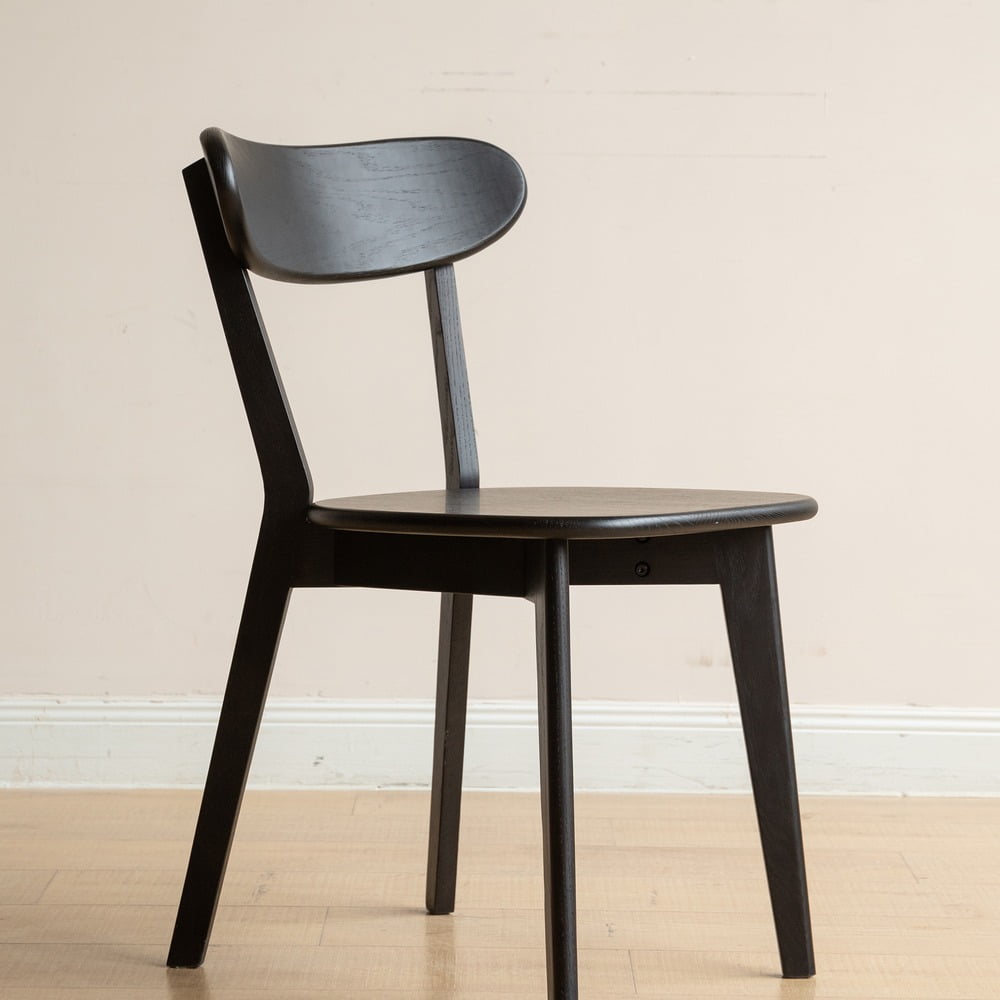 solid oak dining chair - product