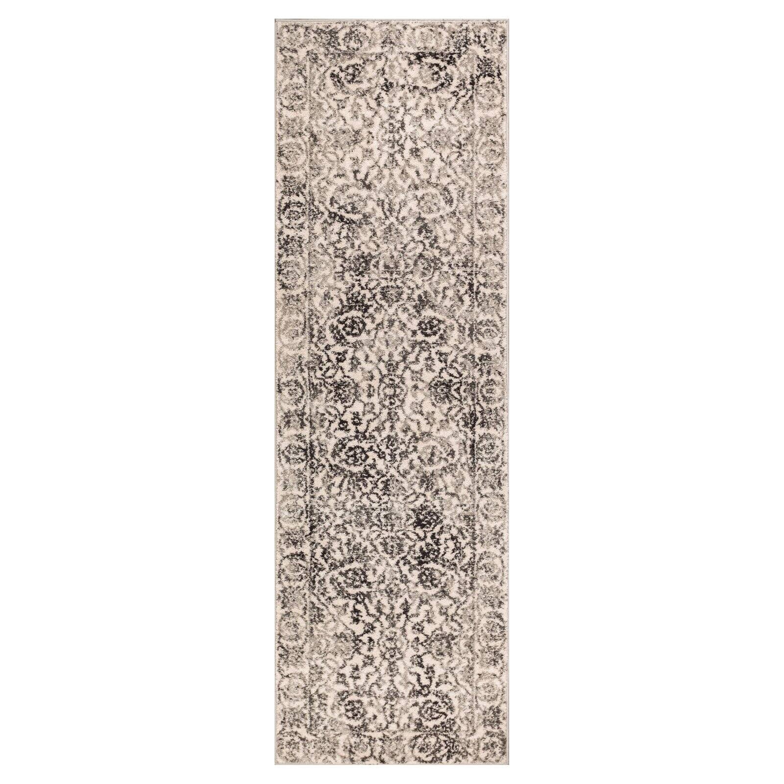 Well Woven 22874 Sydney Vintage Sheffield Grey Traditional Distressed Oriental Area Rug - 3 ft. 3 in. x 4 ft. 7 in.