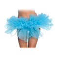 thumbnail image 2 of Underwraps Tutu - Blue Sexy Mini Tulle Tutu Elastic Waist Skirt Adult Costume, 2 of 3