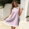 thumbnail image 3 of Stralyhd 2 Piece Lounge Set for Women Summer Sleeveless Sets Dressy Casual Shorts Outfits Beach Vacation Matching Set with Pockets Pink XL, 3 of 5