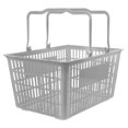 thumbnail image 4 of Minkissy Plastic Handheld Shopping Baskets Grocery Basket Grey 1Set For Commercial Use, 4 of 8