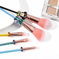 thumbnail image 4 of E ChristmasJuego de brochas de maquillaje Stitch, 5 piezas de brochas de maquillaje cosméticas con tema navideño de puntada creativa, juegos de brochas de sombra de ojos de base si, 4 of 4