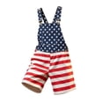 thumbnail image 4 of XAOFW Unisex Independence Day USA Denim Romper Patriotic American Flag Suspenders Shorts 250th Anniversary Celebration Jumpsuits Trendy One-Pieces 8-9 Years, 4 of 4
