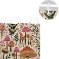 thumbnail image 5 of Mushroom Leaves Shower Curtains Waterproof Fabric Shower Curtain Bathroom Decoration with Hooks Washable Bathroom Shower Curtains 60x72 Inch, 5 of 6