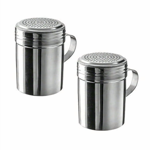 10 Oz Stainless Steel Dredge With Handle (Pack Of 2)