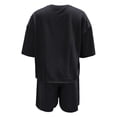 thumbnail image 5 of Womens 2 Piece Outfits 3/4 Sleeve Tops And Elastic Waist Shorts Sets Loungewear Conservative Swimsuits for Women Swim Suit Athletic Suits for Women Short Pants Swimsuit for Women Women Swim Shorts, 5 of 6