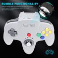 thumbnail image 4 of 2.4 GHz Wireless N64 Switch Online Controller, USB Receiver & N64 Receiver, Compatible with Windows PC iOS Mac Raspberry Pi, N64 / Switch Online/NSO - (Rechargeable) (Plug and Pl, 4 of 7