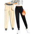 thumbnail image 3 of Womens Jogging Pants Thermal Lined Sweatpants, 3 of 5