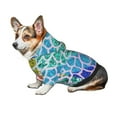 thumbnail image 7 of Honeii Rainbow Glitter Print Small Dog Hoodies Pet Hooded Sweatshirts Fall Winter Puppy Cat Sweaters Warm Clothes for Small Dogs Outfits Costume-Small, 7 of 7